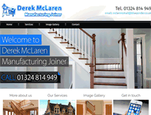 Tablet Screenshot of derekmclarenjoiners.co.uk